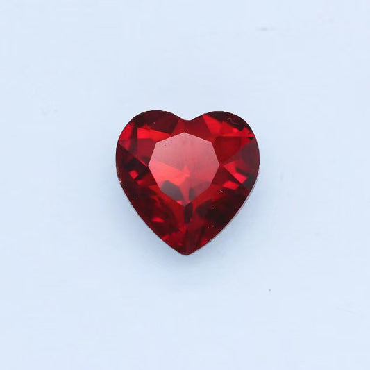 FS2243- 14mmハートクリスタル、ラブシェイプドリル、シャープボトム