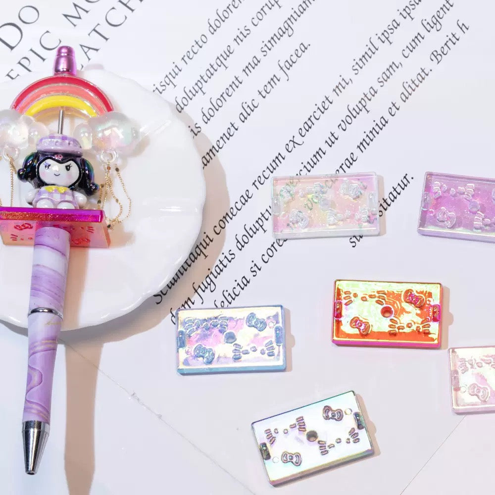 FS4111-Random Mixed Color Swing Resin Beads Fit For Beadable Pens