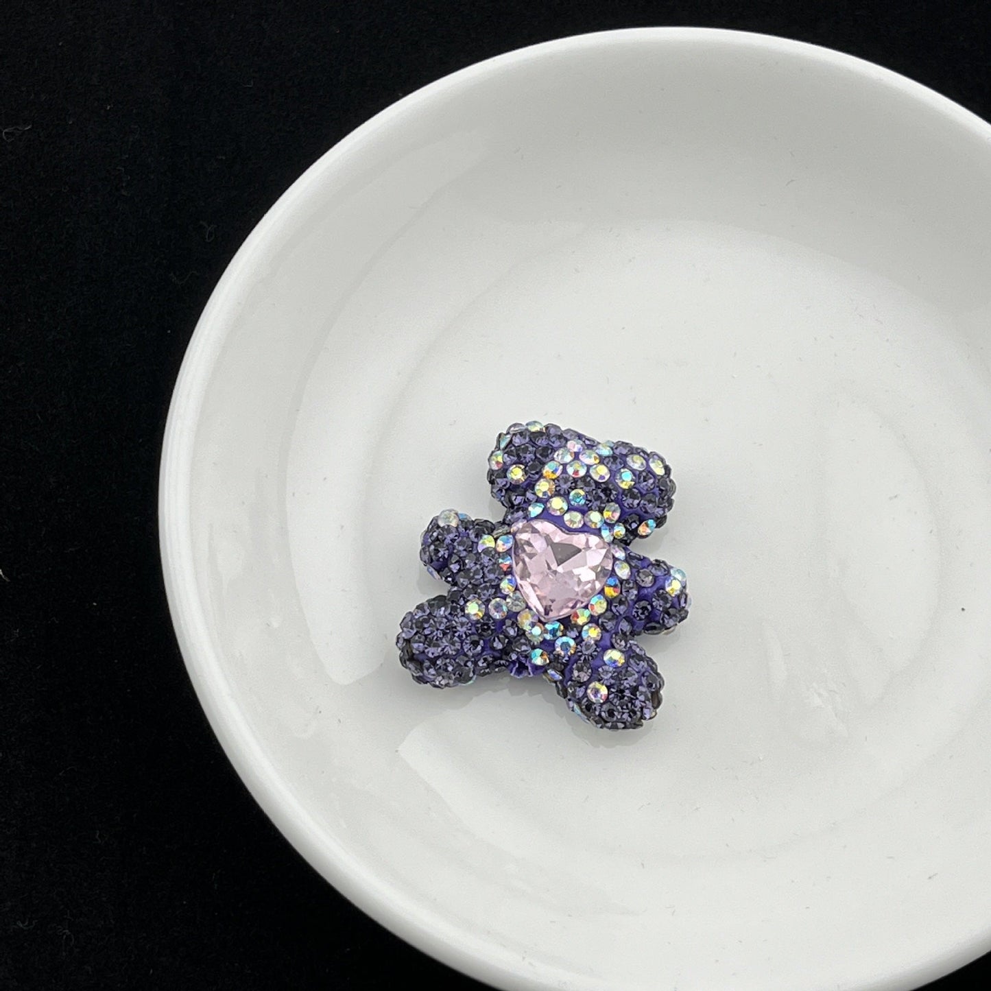 FS3992-2.8*3cm Sparkling Bear Clay Beads Fit For Beadable Pens