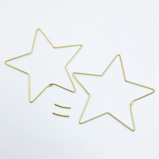 FS2107-9¡Á9cm Star Ring For Making Car Hanger