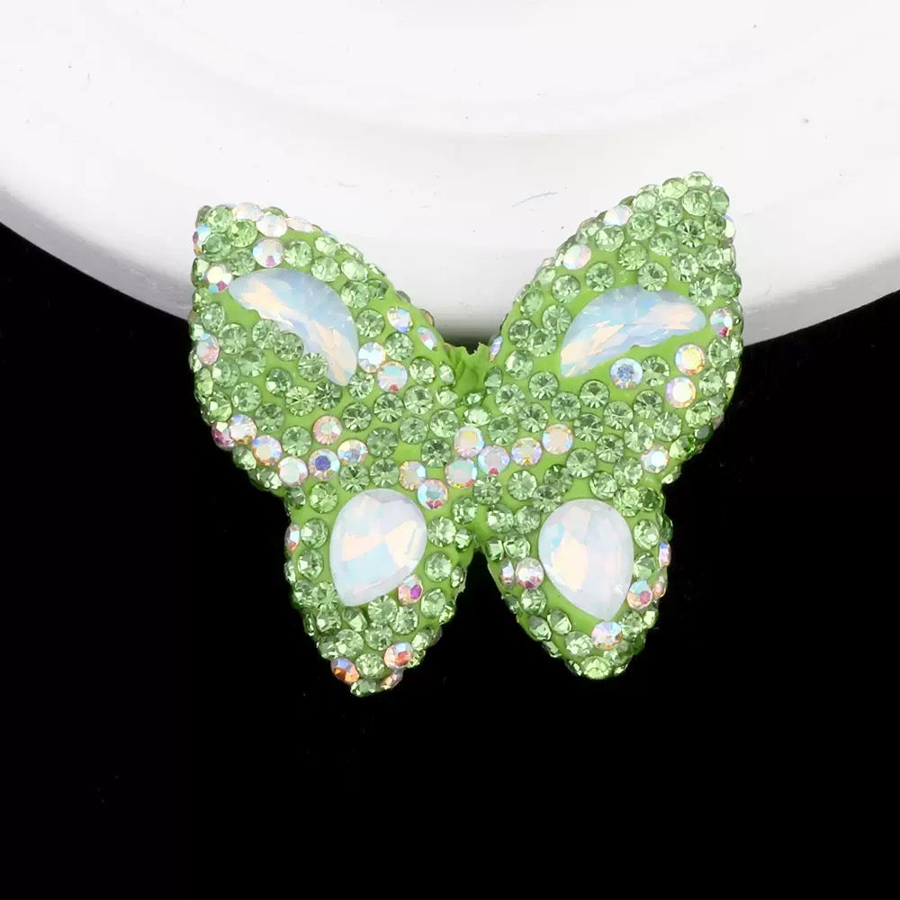 FS3982-3.6*3.5*1cm Butterfly Sparking Clay Beads Fit For Beadable Pens