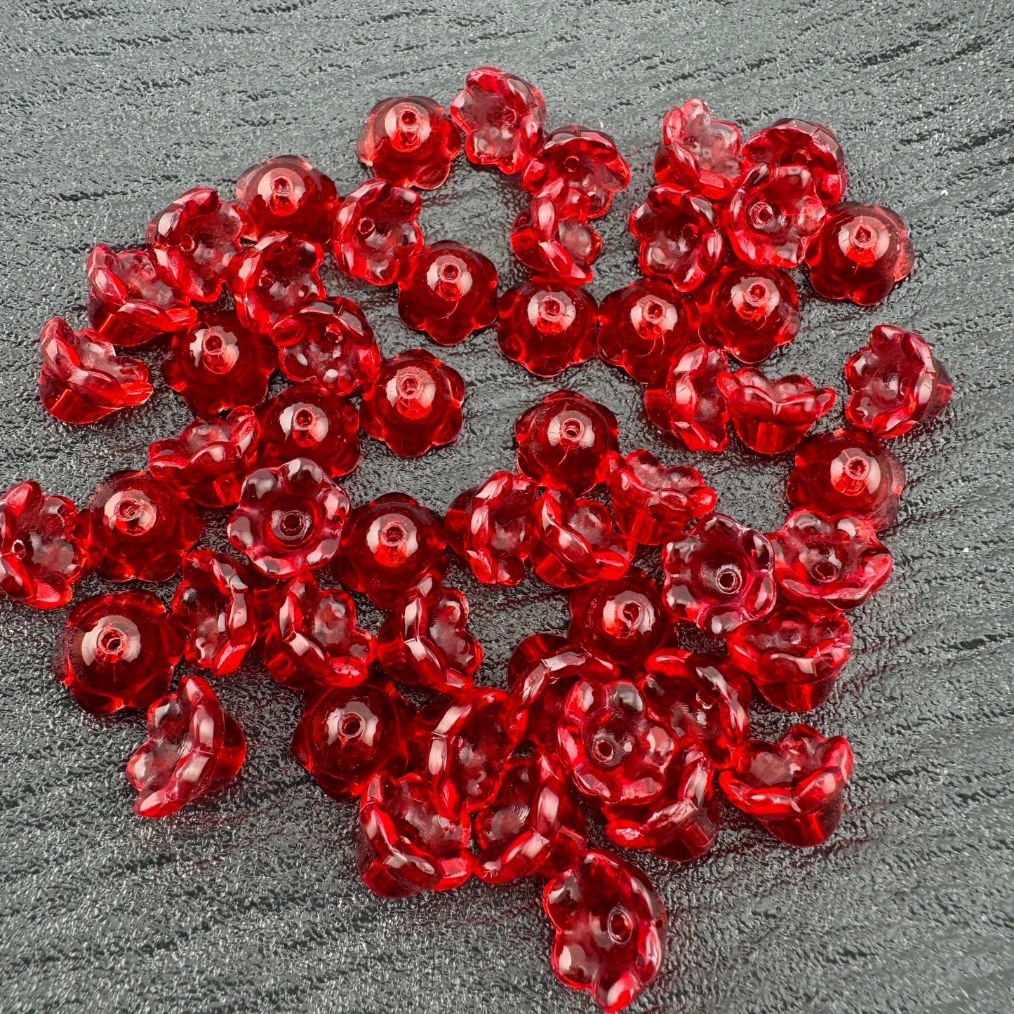 FS1337-7mm Glass Valley Of Lilly For Making Car Hangers Or Spacers