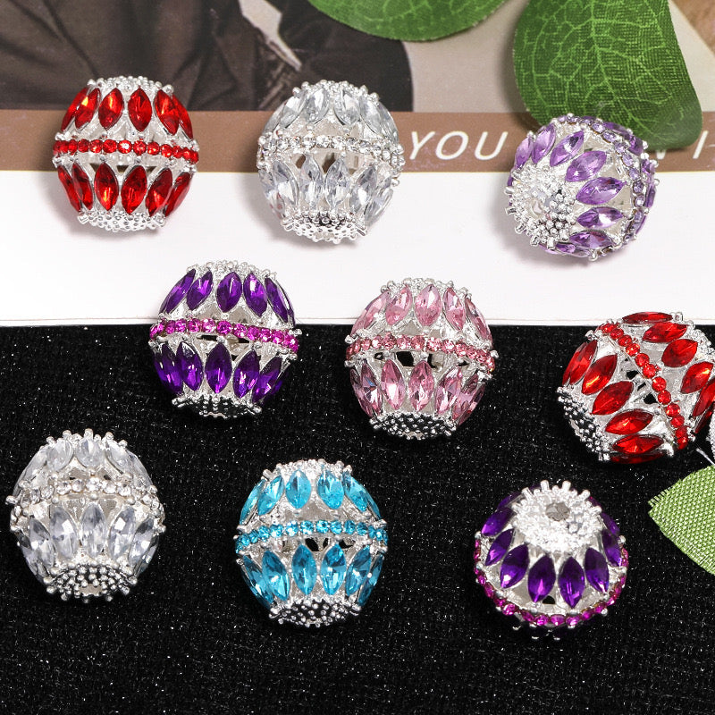 FS1618-19MM Metal Glitter Beads Fit For Beadspen Bead