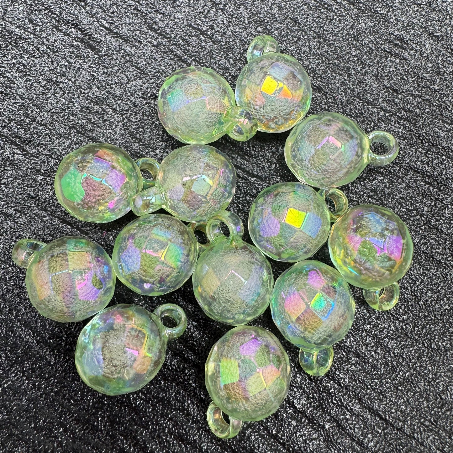 FS3936-16mm Disco Acrylic Bubble Beads For Making Car Hanger