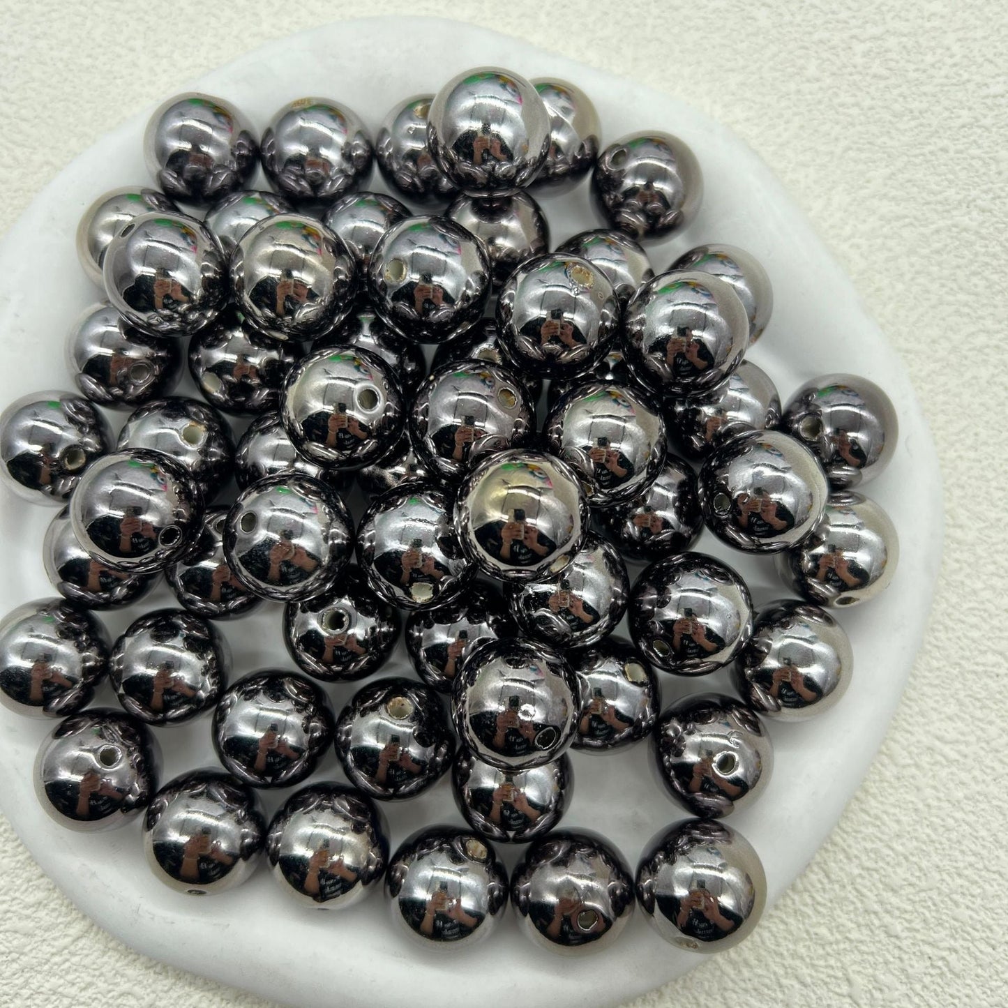 FS1709-16MM Metallic Acrylic Beads Fit For Beadable Pens