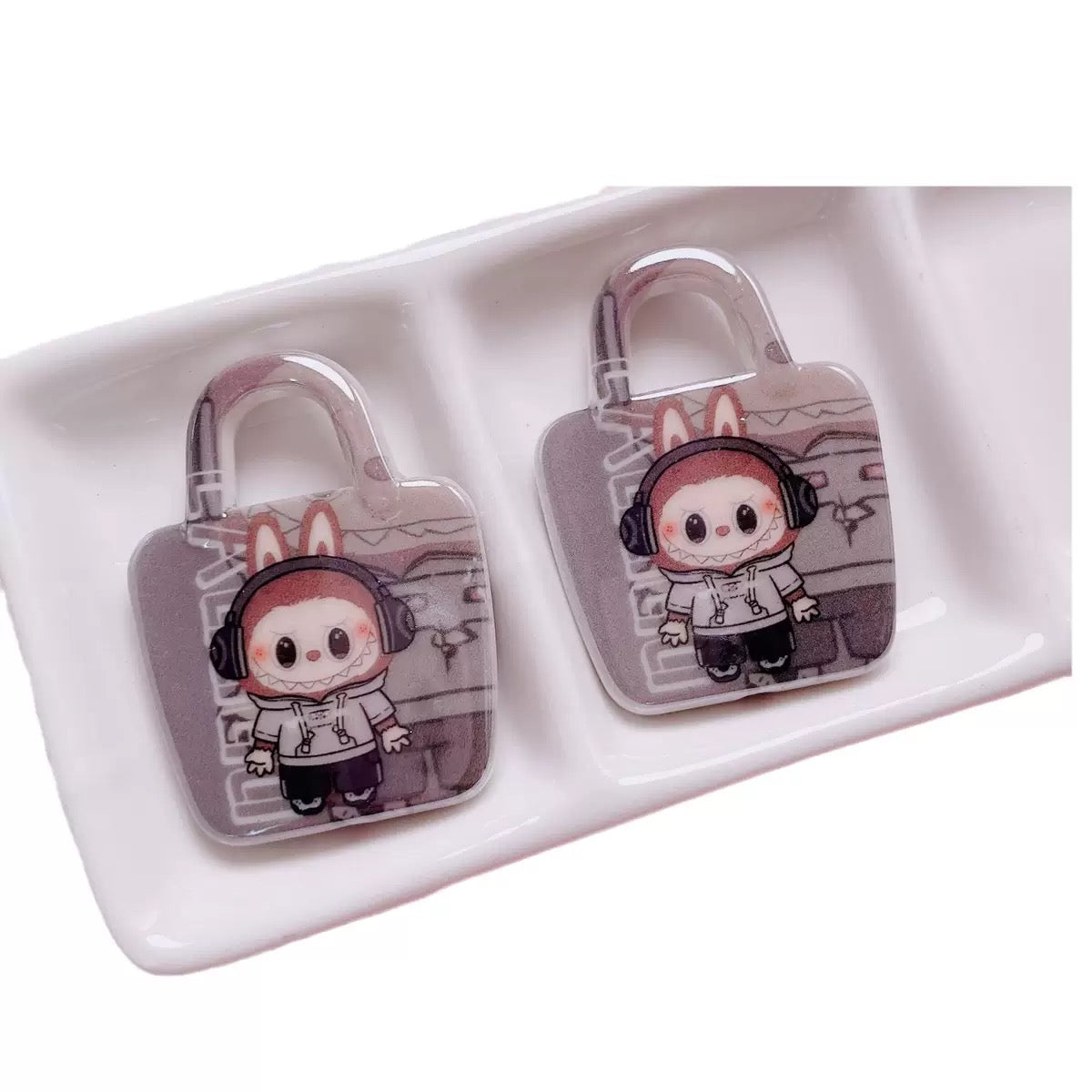FS3948-39¡Á46mm Labubu Handbag Acrylic Beads Fit For Beadable Pens