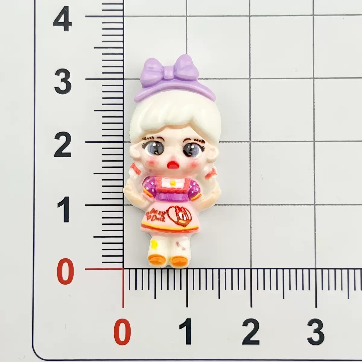 FS4675-Cute Girl Molly Resin Charms (No Hole)