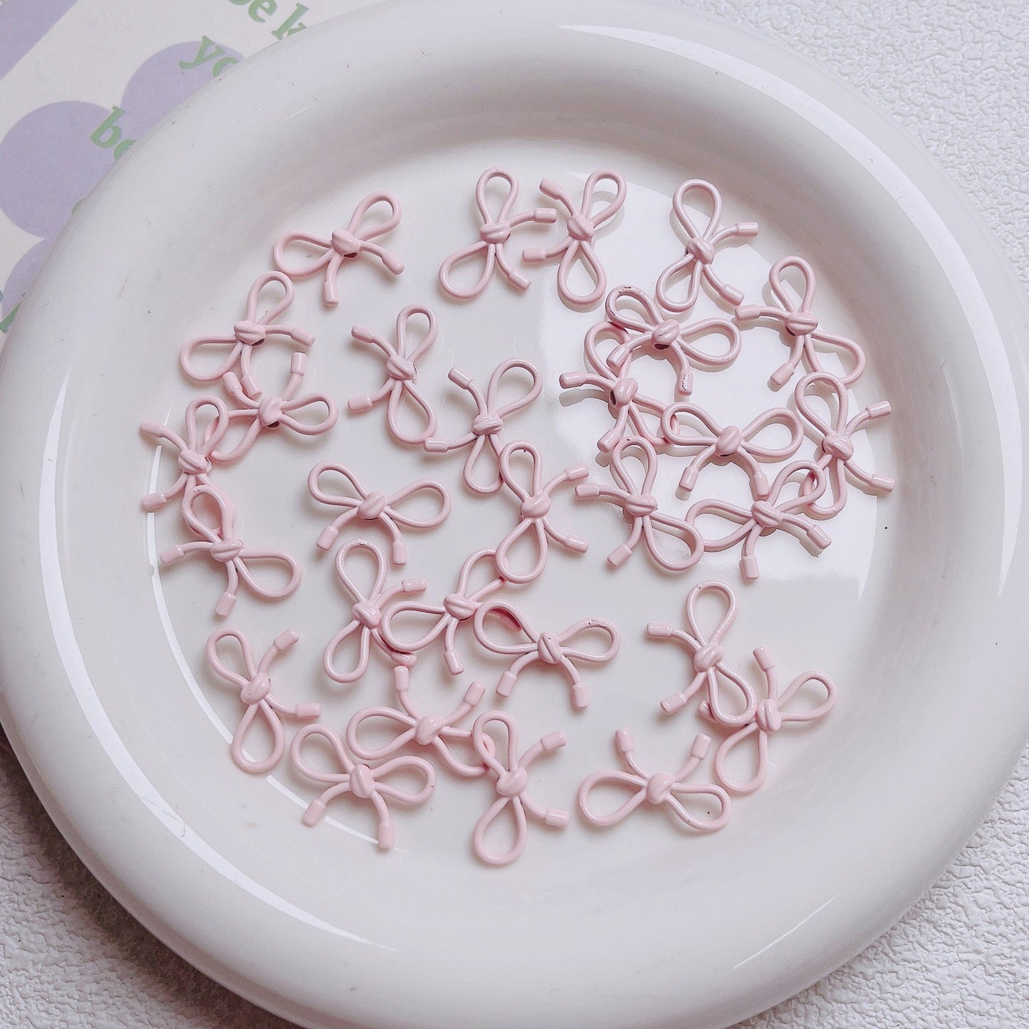 FS2511-13¡Á20mm Stoving Vanish Metal Beads For Making Keychain
