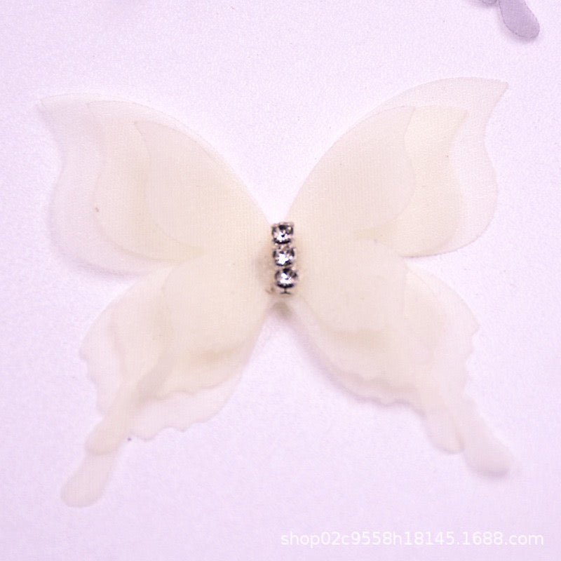 FS2189- 3 Layers Farbic Butterfly For Making Fancy Beads