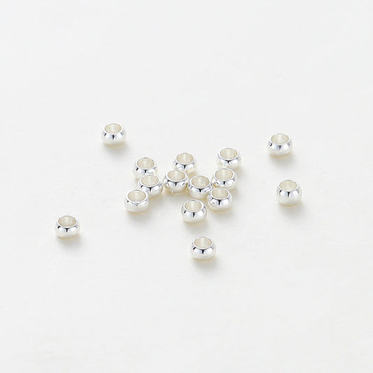 FS1814-2.5mm Sliver Crimp Beads For Making Keychain