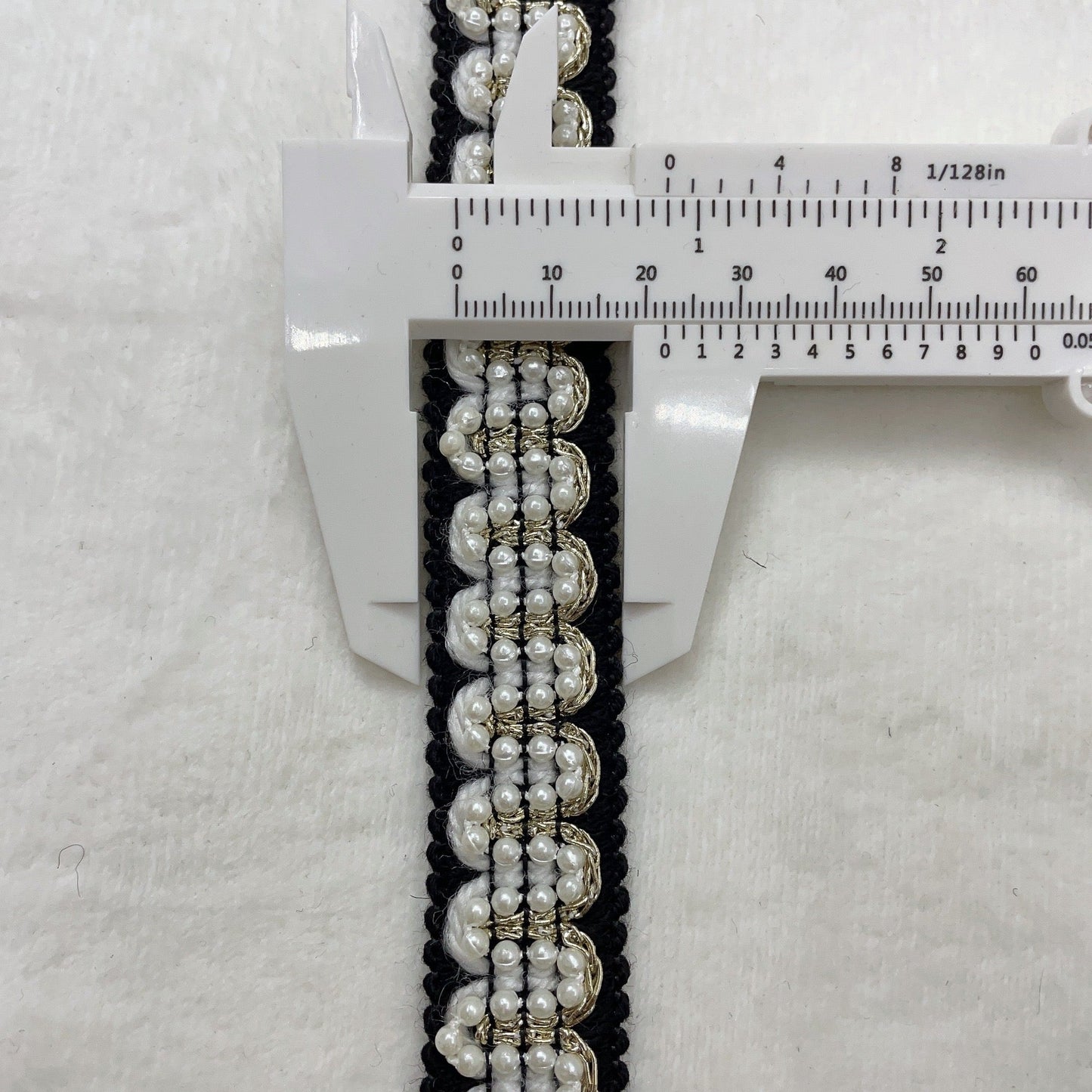 FS0066- Width 20mm Size Farbic With Pearl