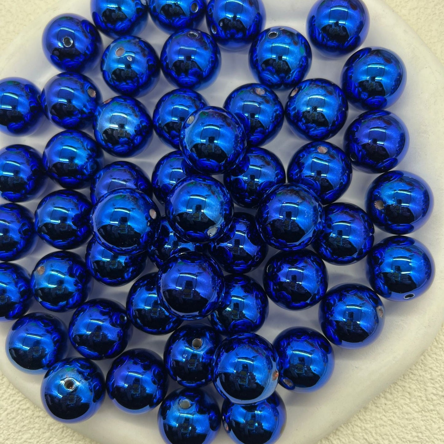 FS1709-16MM Metallic Acrylic Beads Fit For Beadable Pens