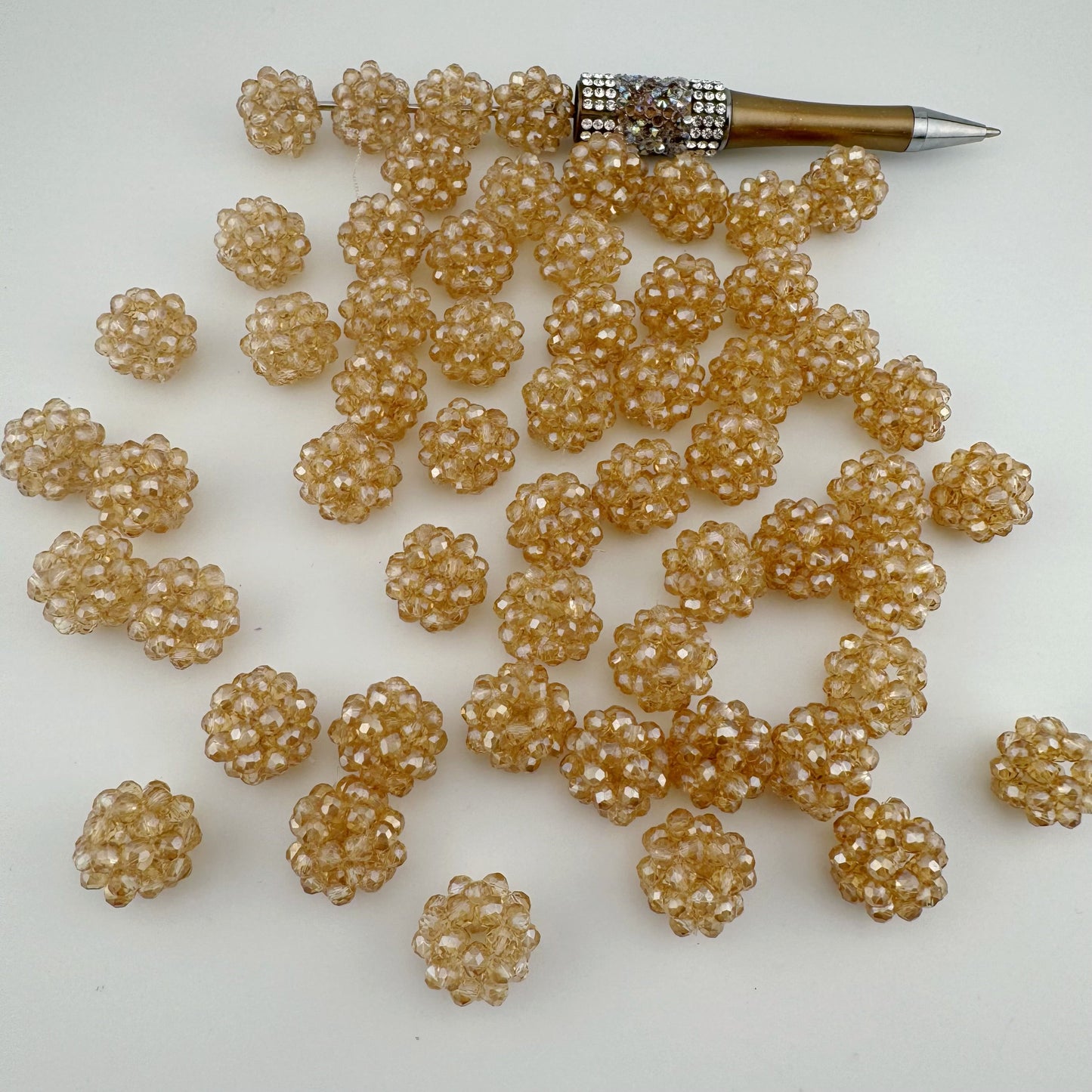 FS3976-16mm Handmade Glass Beads Fit For Beadable Pens