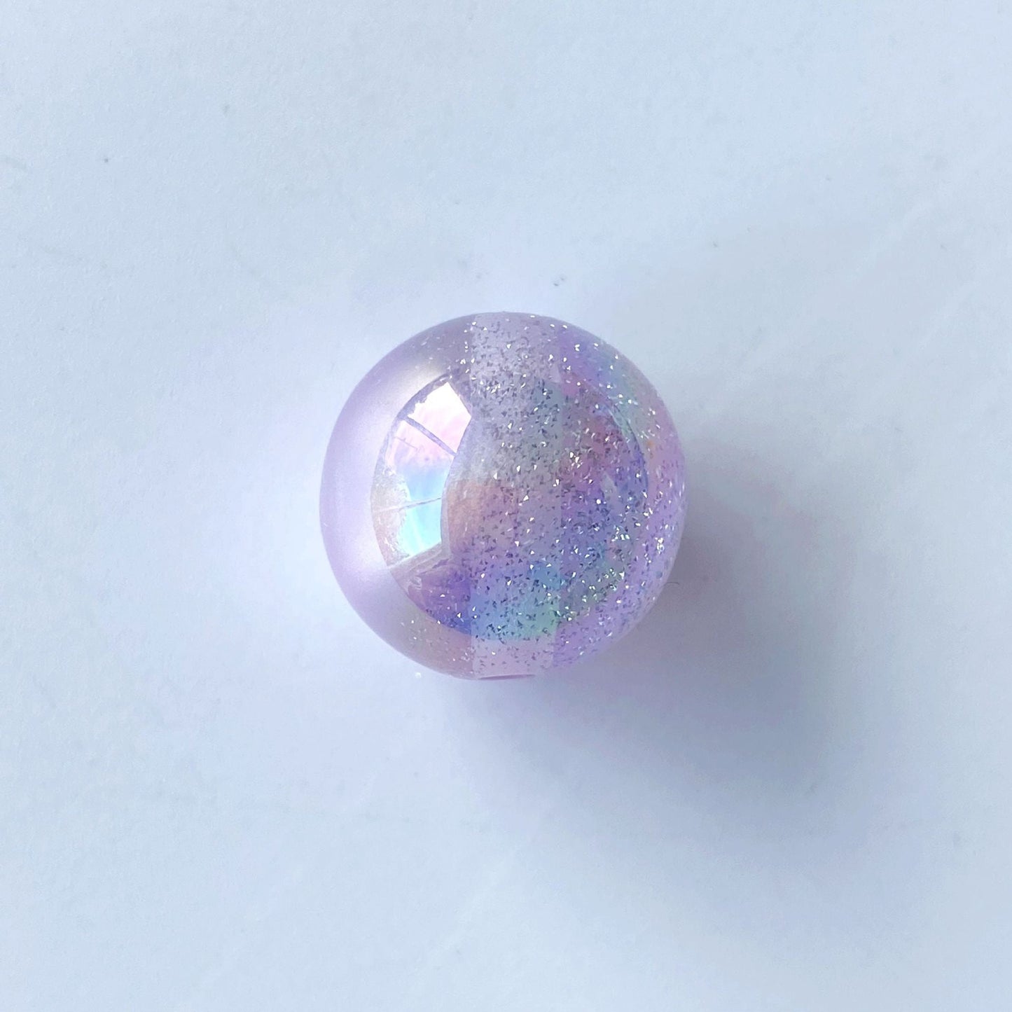 FS0082-Random Mixed Color 10MM UV Gradient Color Glitter Resin Beads Fit For Beadable Pens