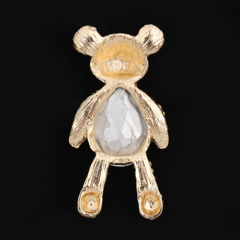 FS2916-Crystl Bear Patch For Making Fancy Beads