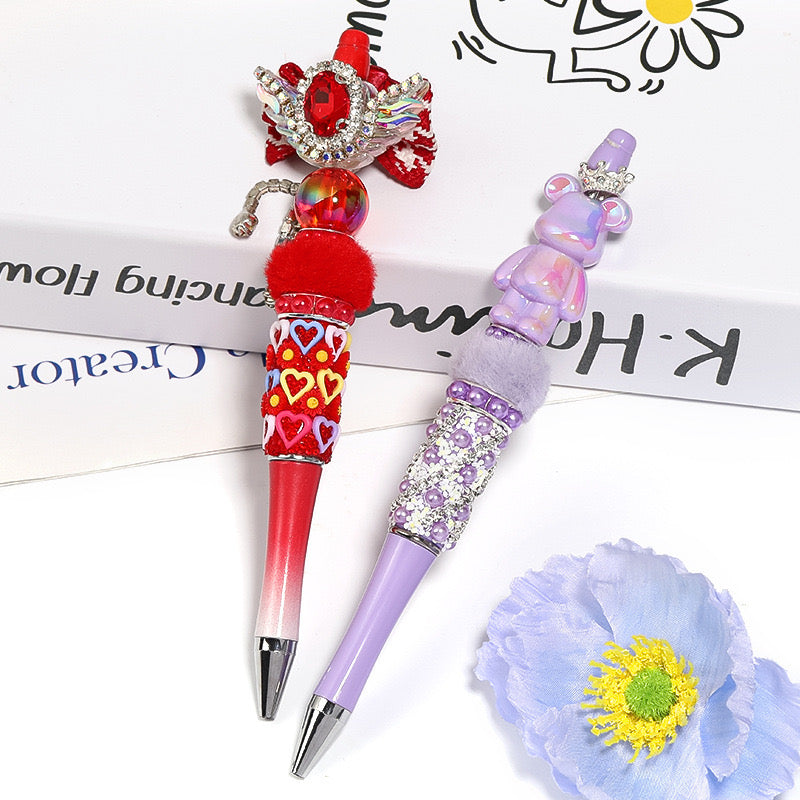 FS2454-12mm Random Mixed Color Pearl Spacer Fit For Beadable Pens