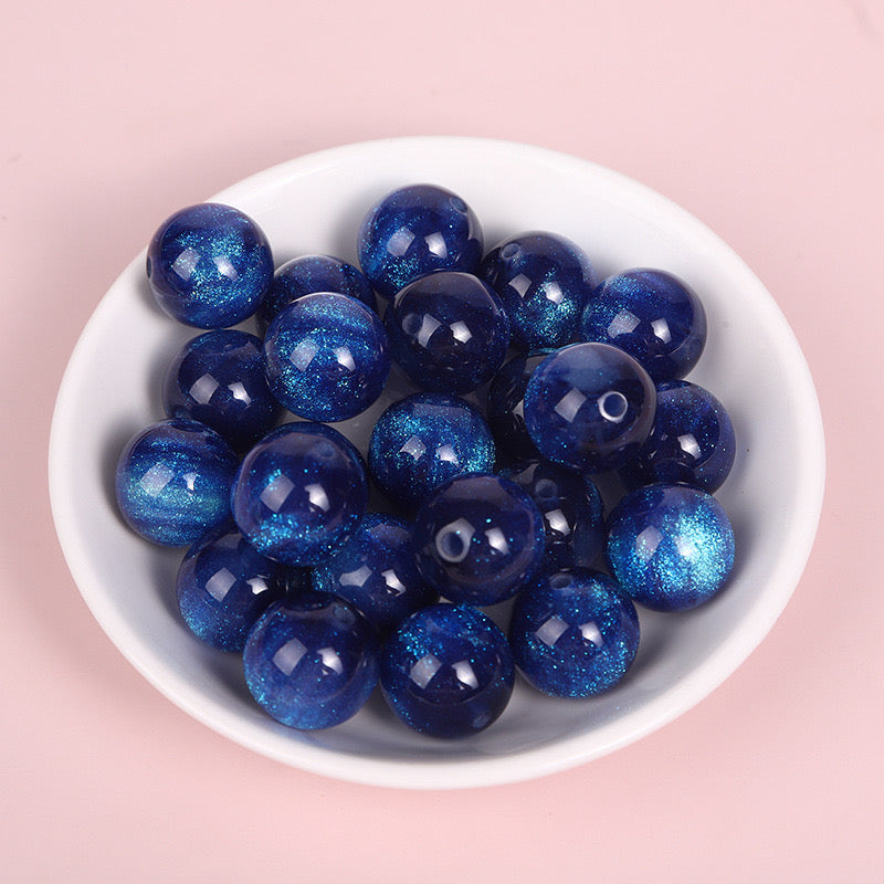 FS1714-16 MM Galaxy Resin Beads Fit For Beadable Pens