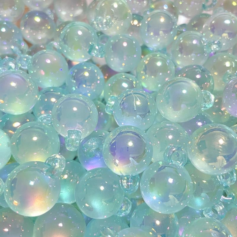 FS2387-16mm Clear UV Shiny Acrylic Dangle Beads For Making Car Hanger