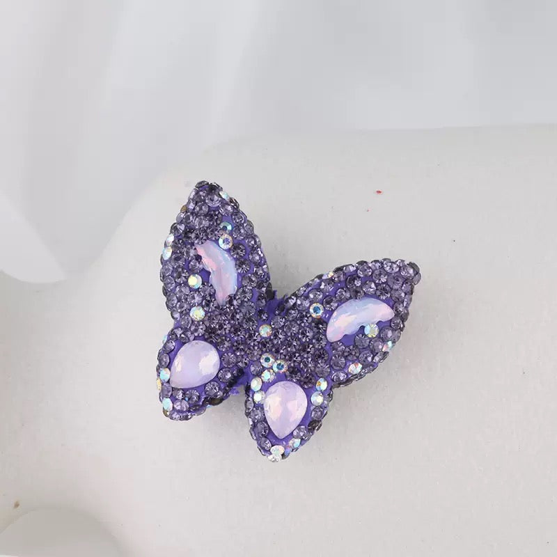 FS3982-3.6*3.5*1cm Butterfly Sparking Clay Beads Fit For Beadable Pens