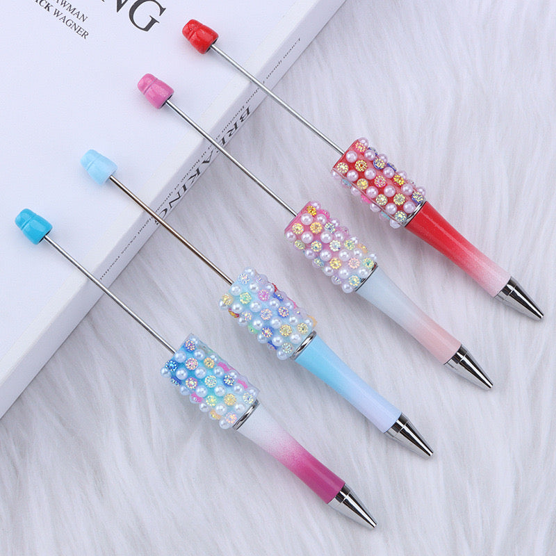 FS2741-Colorful Pearl Fancy Beadable Pens