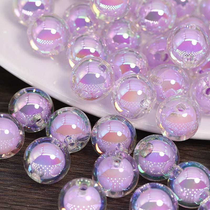 FS0589- 16mm UV Beads In Beads (Beads Inside Beads)