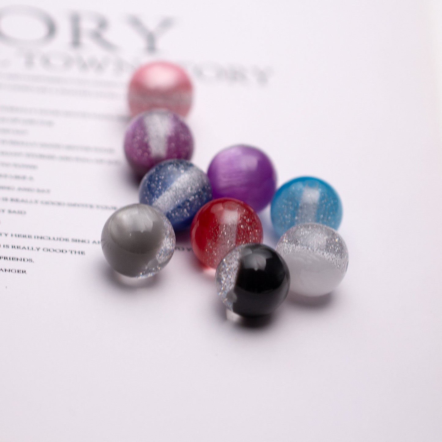 FS2476- 16mm Mixed Color Purpling Beads Fit for Pens