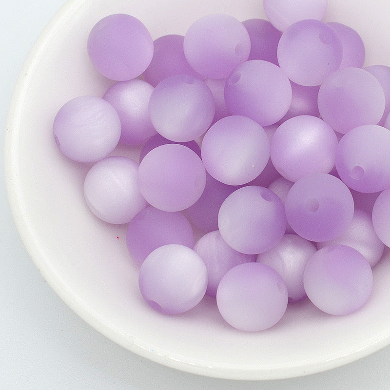 FS1331-16mm Frosted Cat Eye Resin Beads Fit For Beadable Pens
