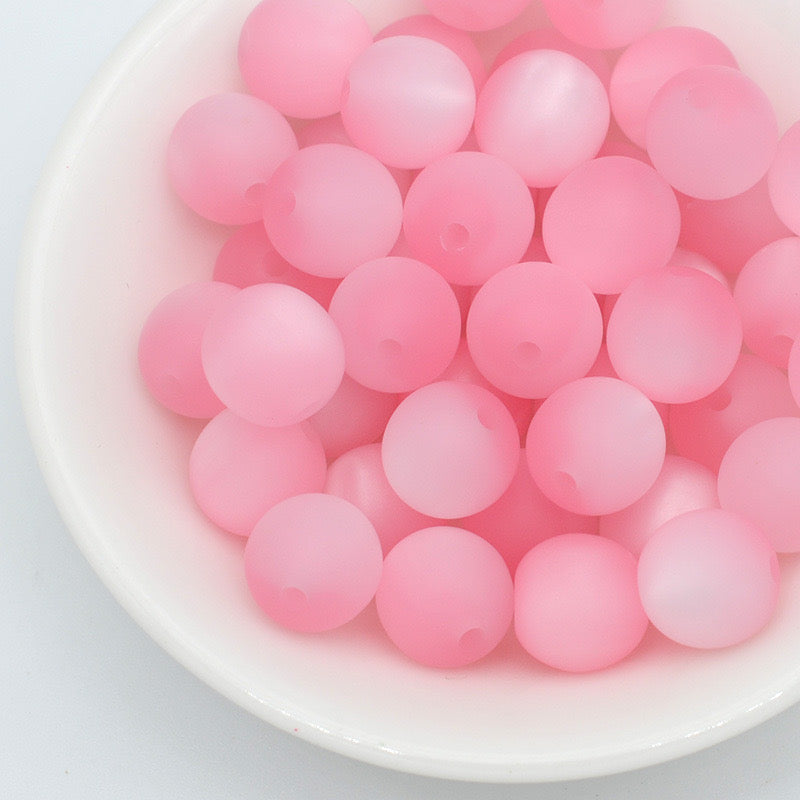 FS1331-16mm Frosted Cat Eye Resin Beads Fit For Beadable Pens