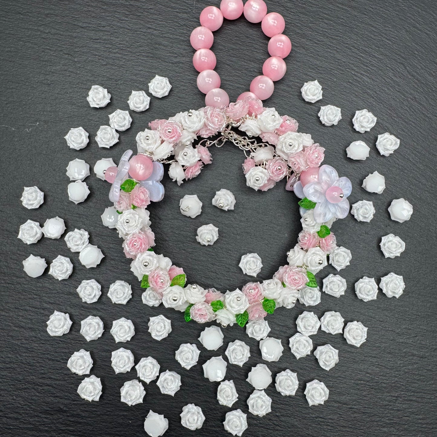 FS4350- 10mm Soft Flower Charms Soft Flower Patches