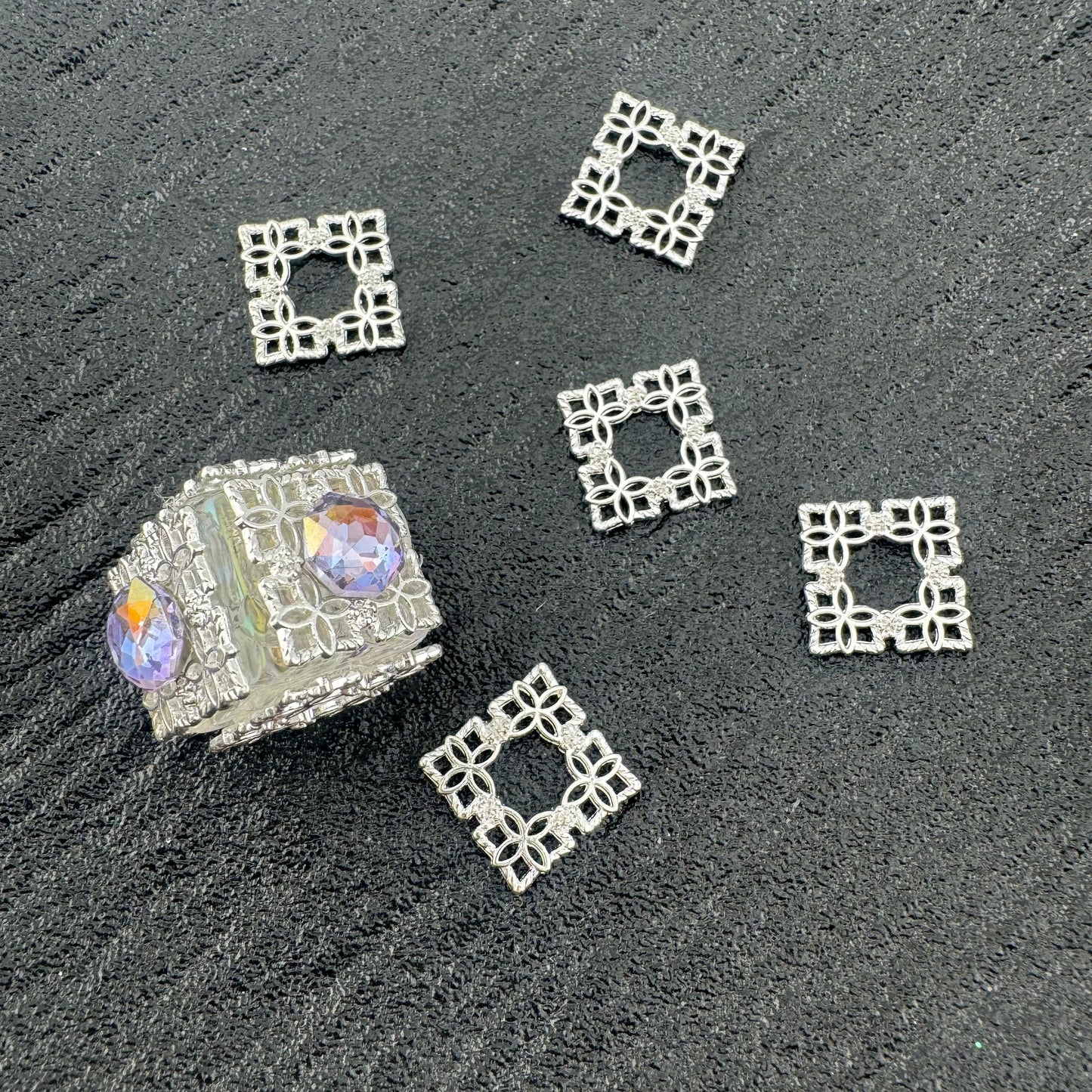 FS3035- Metal Cube Patch For Making Fancy Beads