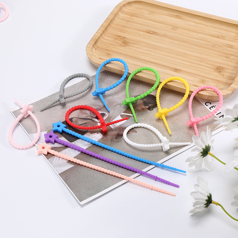 FS3048- Random Mixed Color Silicone Ring For Making Keychain