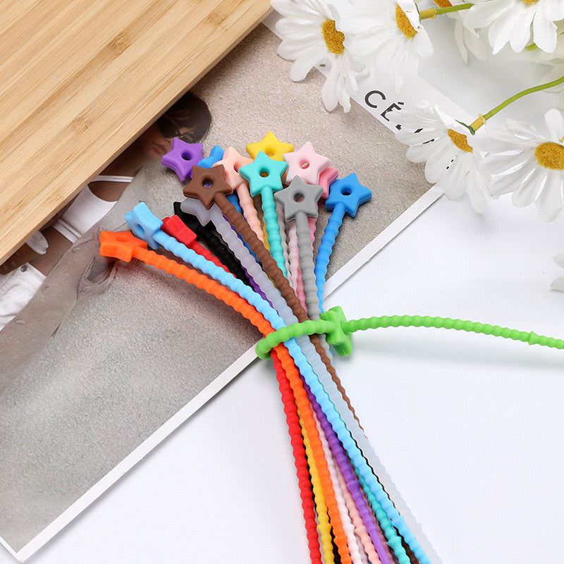 FS3048- Random Mixed Color Silicone Ring For Making Keychain