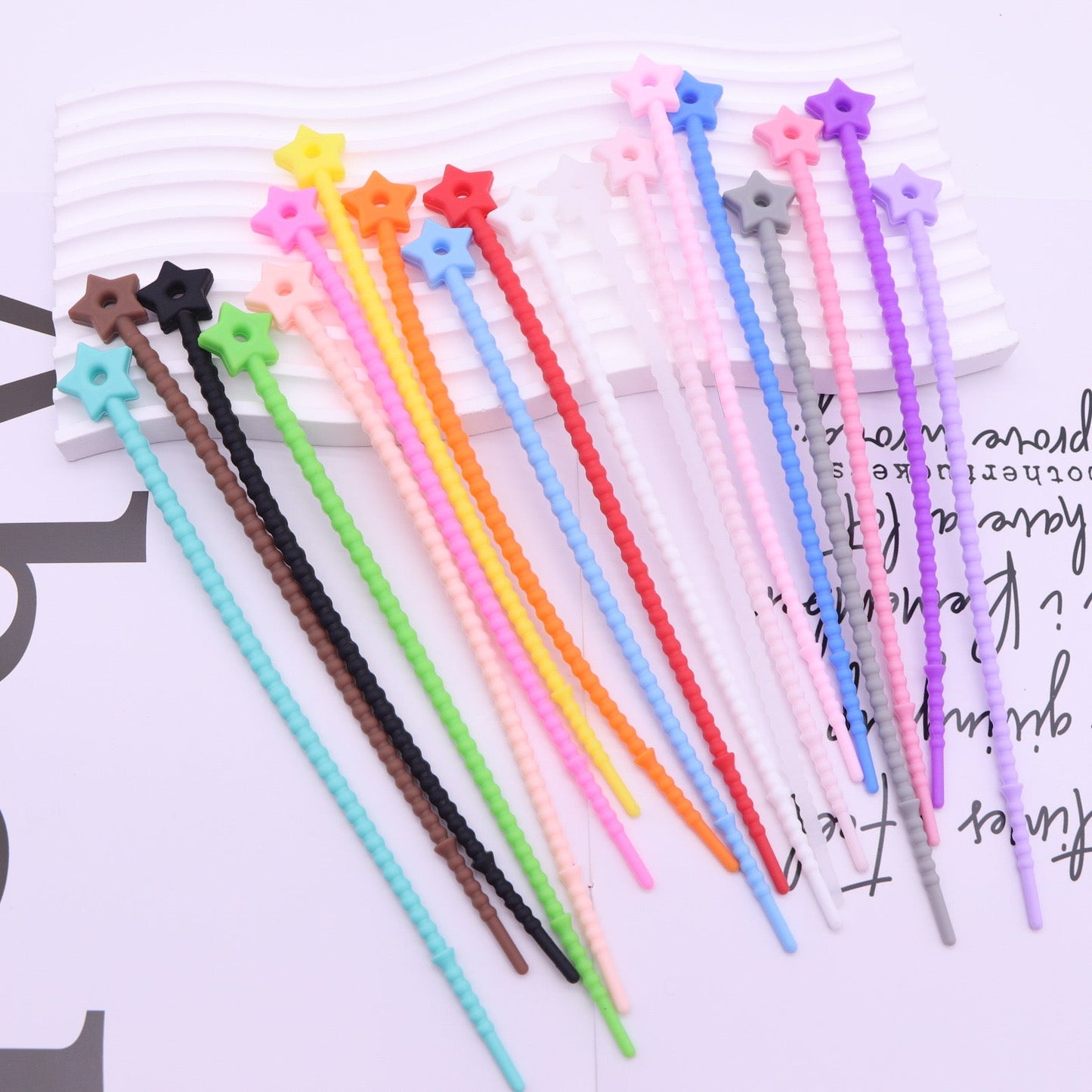 FS3048- Random Mixed Color Silicone Ring For Making Keychain
