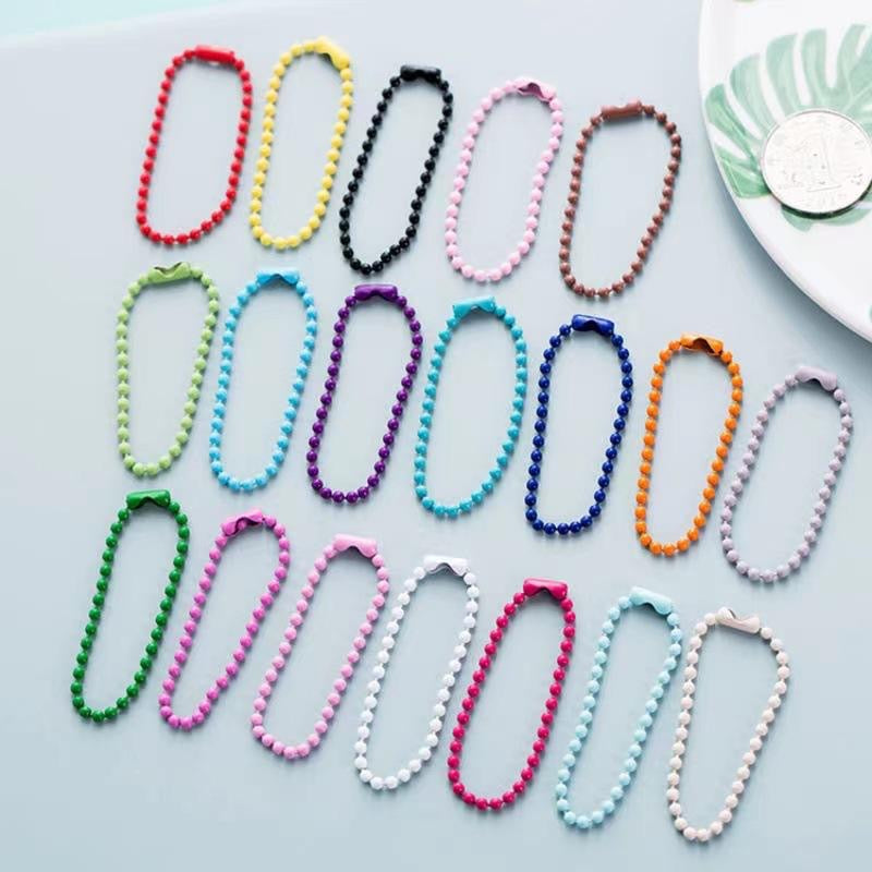 FS3565-2.4mm*10cm Mixed Color Bead Chain