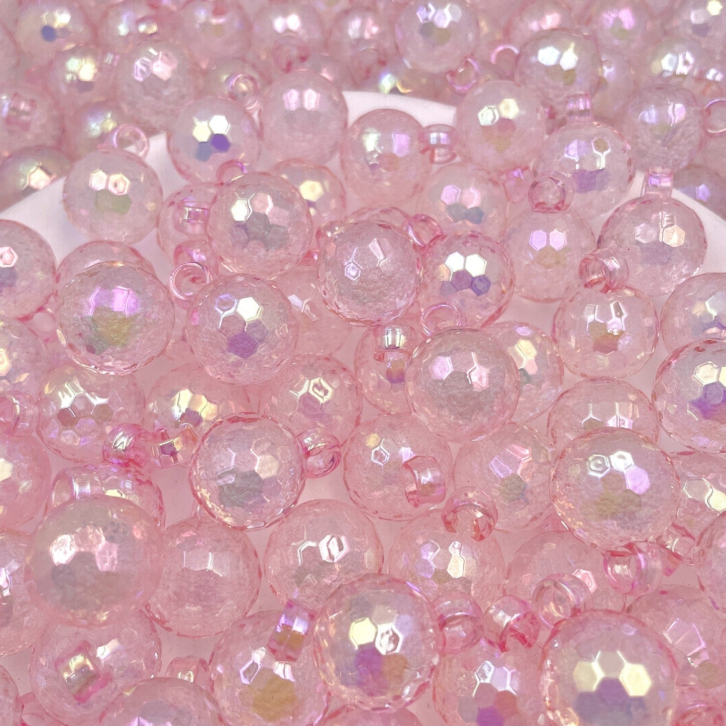 FS3936-16mm Disco Acrylic Bubble Beads For Making Car Hanger