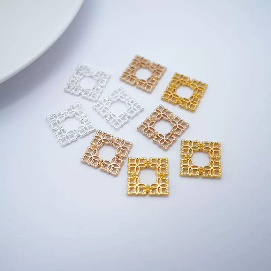 FS3035- Metal Cube Patch For Making Fancy Beads