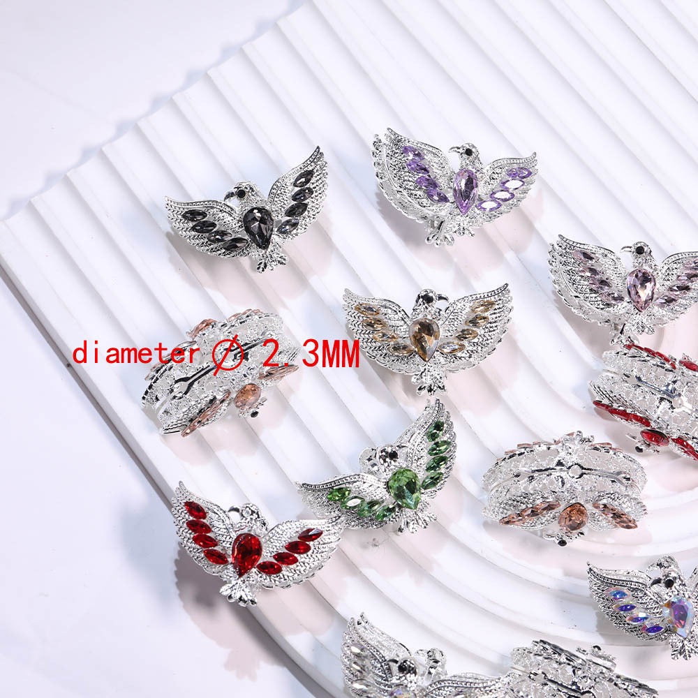 FS2879-Peace dove Birds Alloy Fancy Beads fit for pens