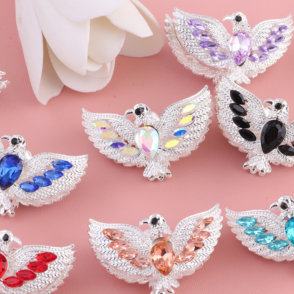 FS2879-Peace dove Birds Alloy Fancy Beads fit for pens