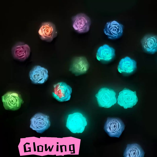 FS2826- 10mm Random Mixed Color Gardenia Flower Nail Charms For Making Fancy Pen Or Fancy Beads