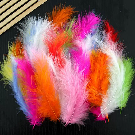 FS1804- Random Mixed 10-15cm Length Feather For Making Fancy Beads