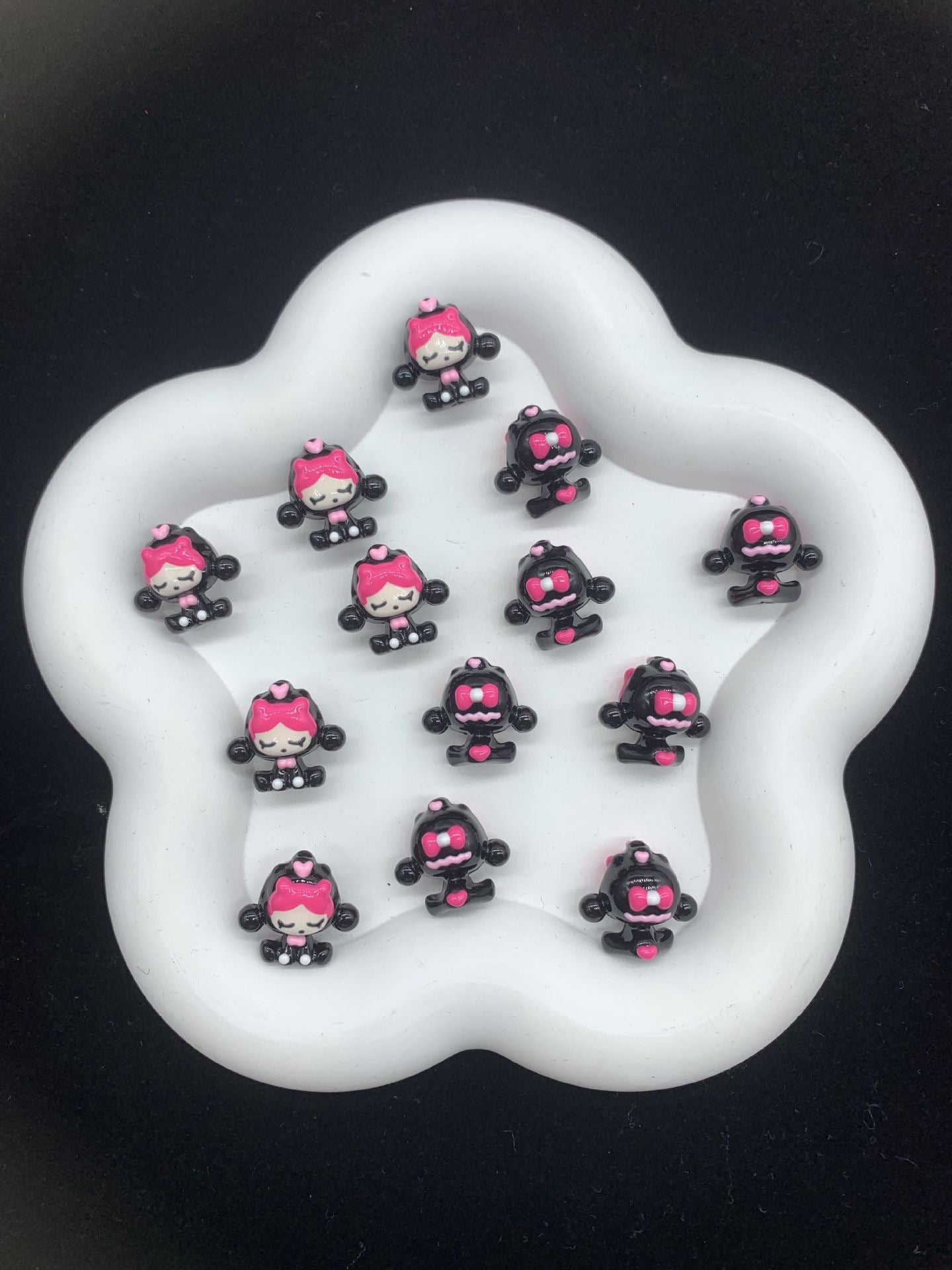 FS2281-18*19mm Small Size SP Hand Painted Resin Beads Fit For Beadable