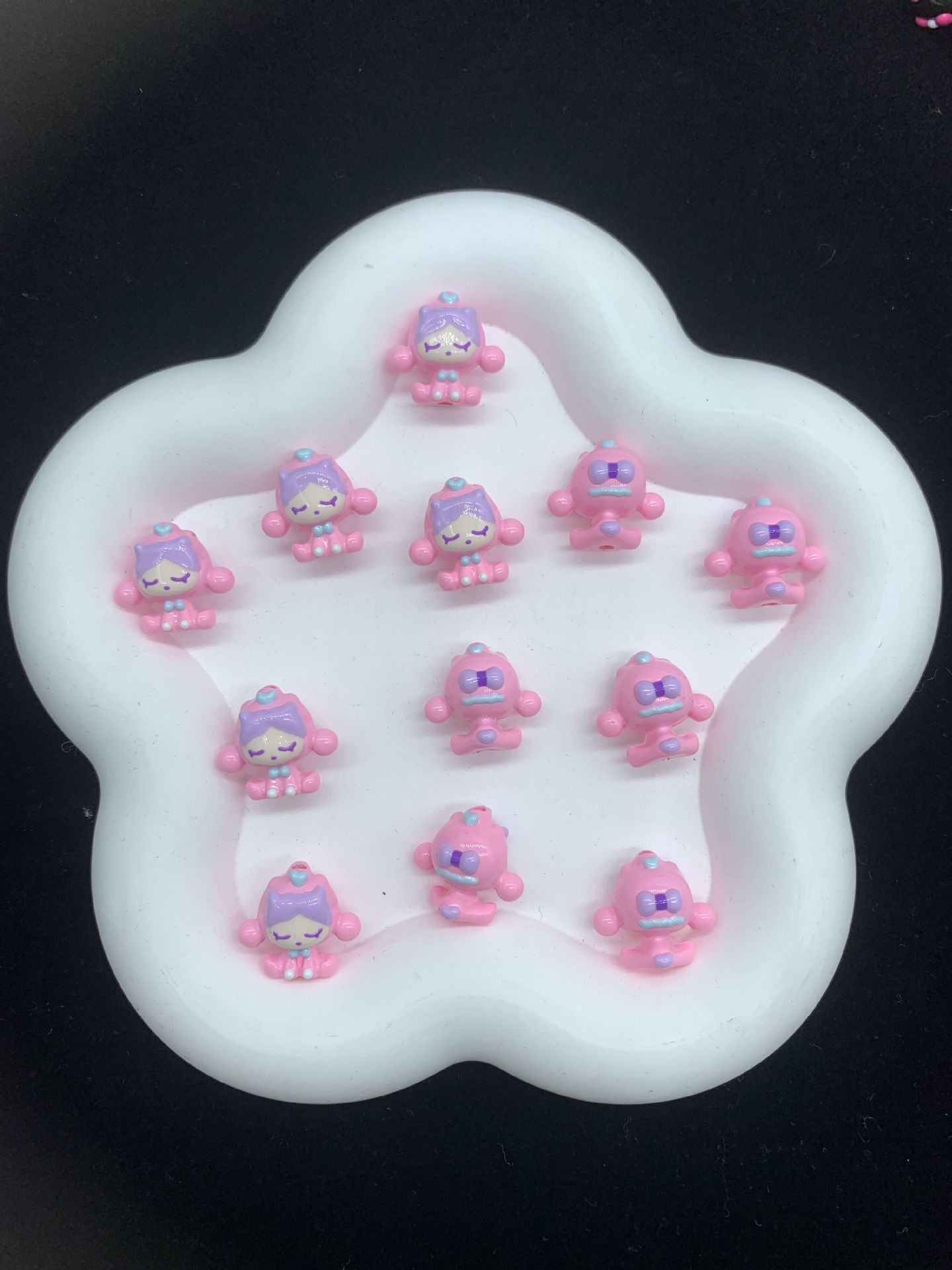 FS2281-18*19mm Small Size SP Hand Painted Resin Beads Fit For Beadable