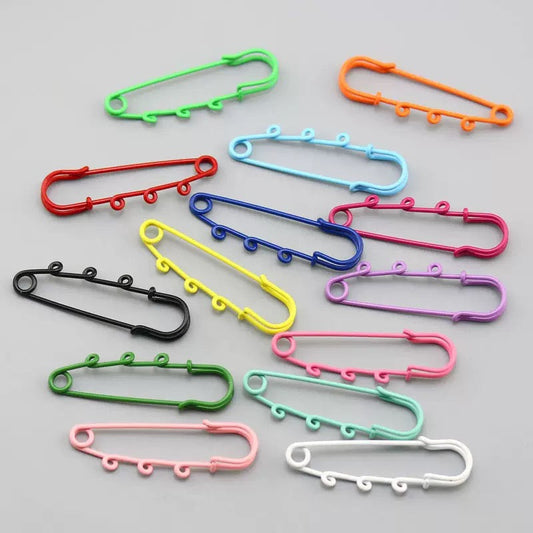 FS4487-Random Mixed Color Clothes Pin With 3 Hooks