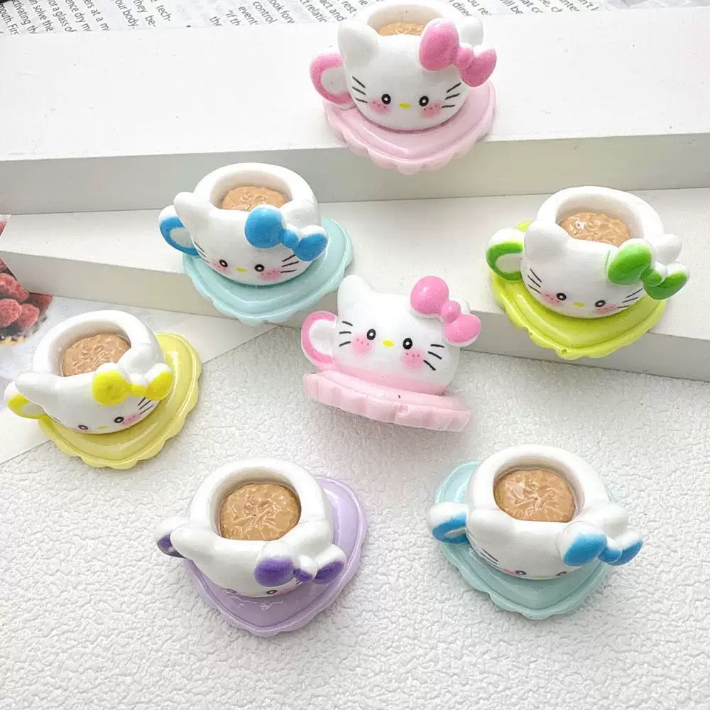 FS4531-HK Coffee Cup Resin Pen Topper