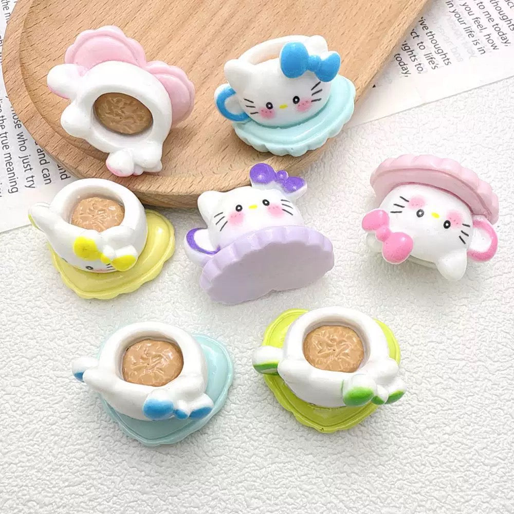 FS4531-HK Coffee Cup Resin Pen Topper
