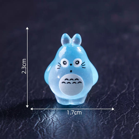 FS4538-Random Mixed Color Glowing Totoro Resin Pen Topper