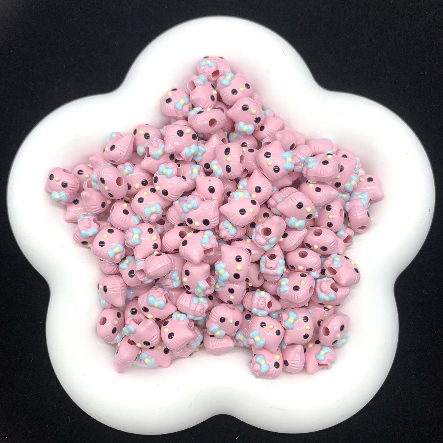 FS2303-HK Head Hand Painted Acrylic Beads Fit For Beadable Pens