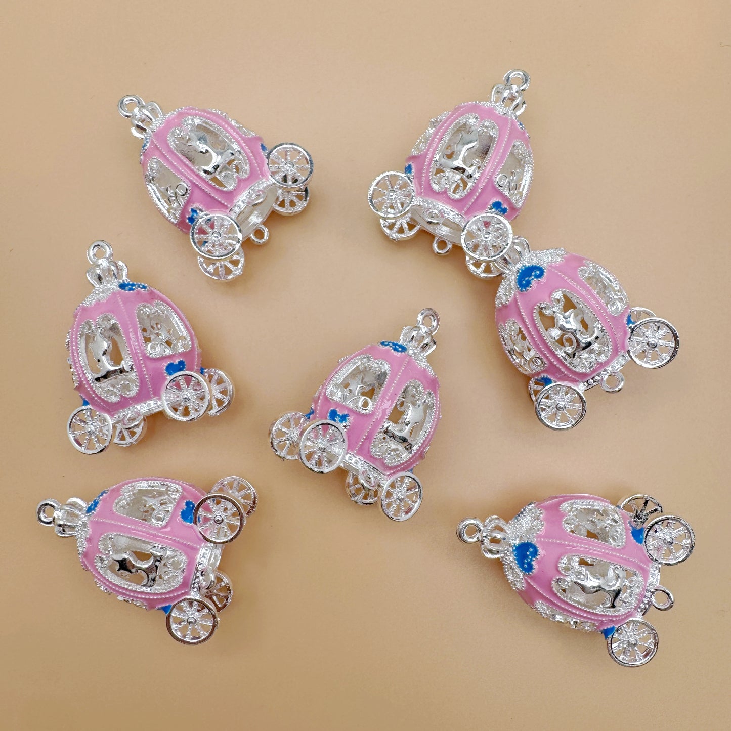 FS4859-About 40¡Á30mm Pumpkin Car Metal Charms (No Battery)