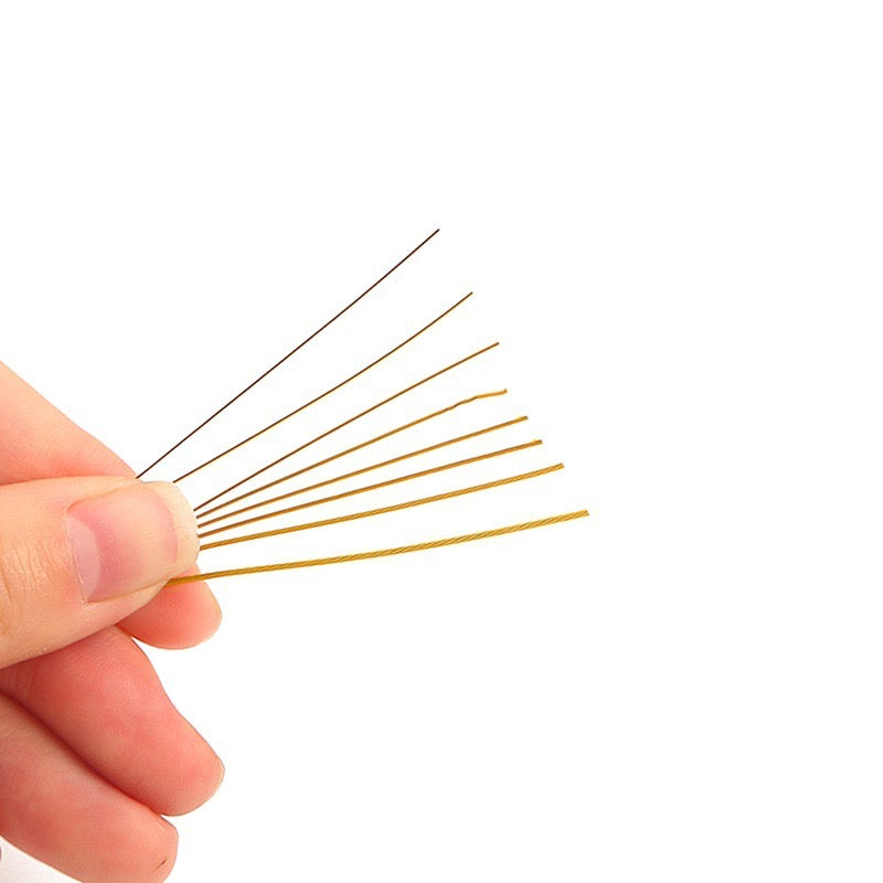 FS2443- 1 Roll Gold Color Steel Wire For Making Keychain