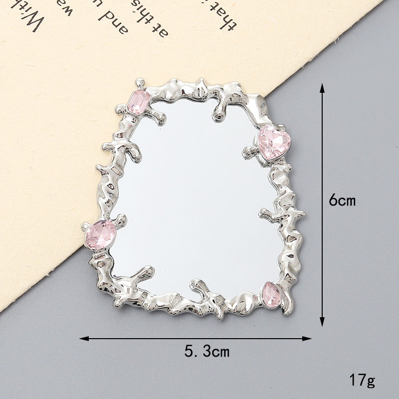 FS2601-5.3¡Á6cm Long Square Mirror Alloy Patch For Making Fancy Beads